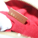 LOUIS VUITTON Monogram Teddy Beach Pouch Beige Black M68599 LV Auth 84395SA-11