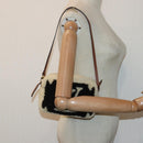 LOUIS VUITTON Monogram Teddy Beach Pouch Beige Black M68599 LV Auth 84395SA-23