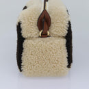 LOUIS VUITTON Monogram Teddy Beach Pouch Beige Black M68599 LV Auth 84395SA-3