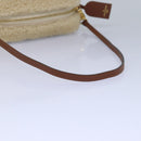 LOUIS VUITTON Monogram Teddy Beach Pouch Beige Black M68599 LV Auth 84395SA-7