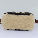 LOUIS VUITTON Monogram Teddy Beach Pouch Beige Black M68599 LV Auth 84395SA-5