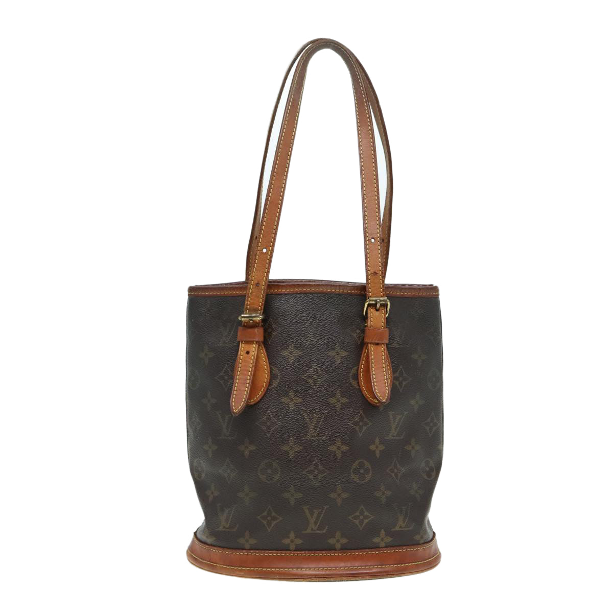 LOUIS VUITTON Monogram Bucket PM Shoulder Bag M42238 LV Auth 84404 - 0