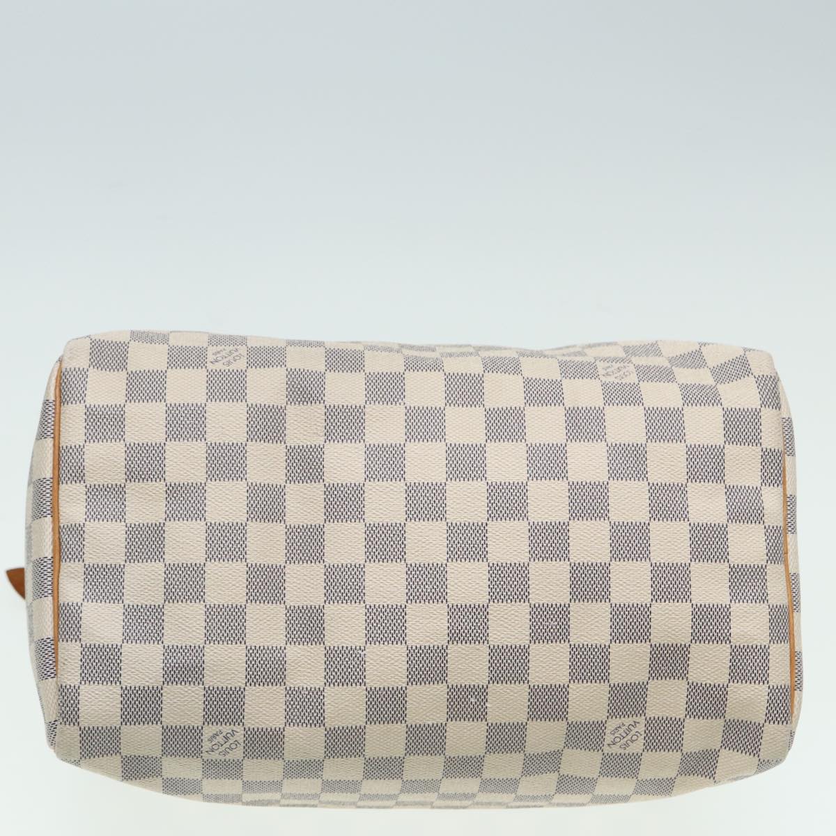 LOUIS VUITTON Damier Azur Speedy 30 Hand Bag N41533 LV Auth 84407