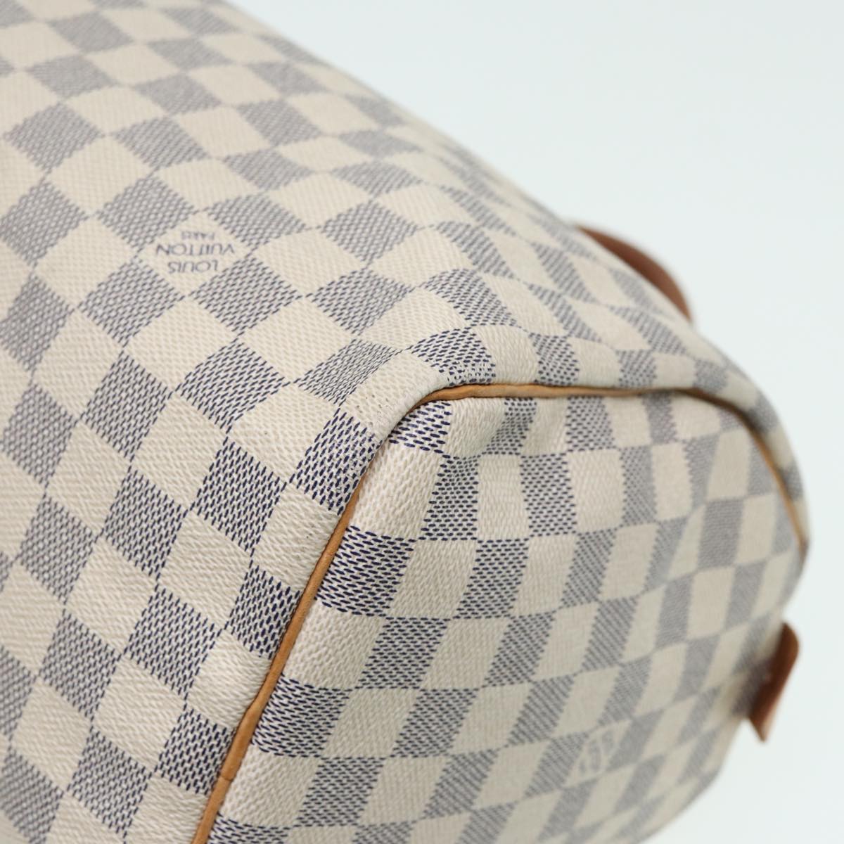 LOUIS VUITTON Damier Azur Speedy 30 Hand Bag N41533 LV Auth 84407