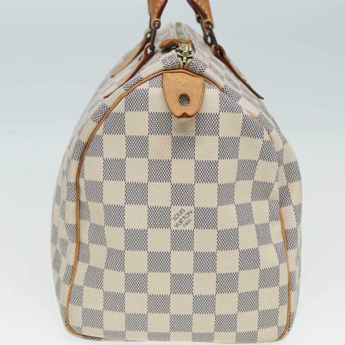 LOUIS VUITTON Damier Azur Speedy 30 Hand Bag N41533 LV Auth 84407