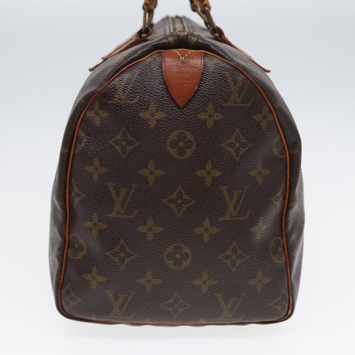 LOUIS VUITTON Monogram Speedy 30 Hand Bag M41526 LV Auth 84408