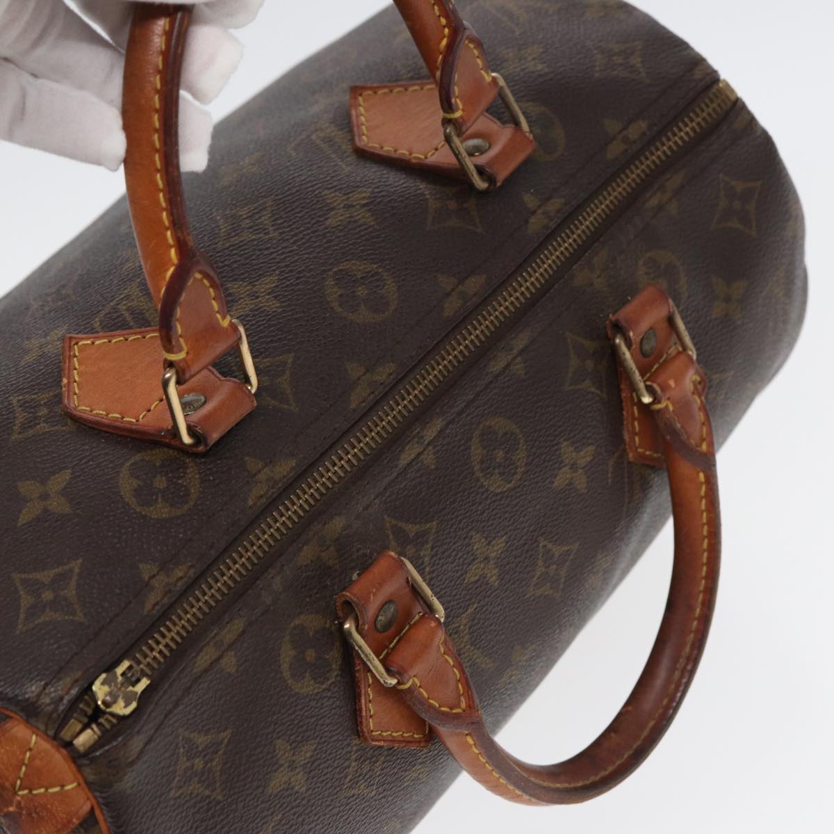 LOUIS VUITTON Monogram Speedy 30 Hand Bag M41526 LV Auth 84408