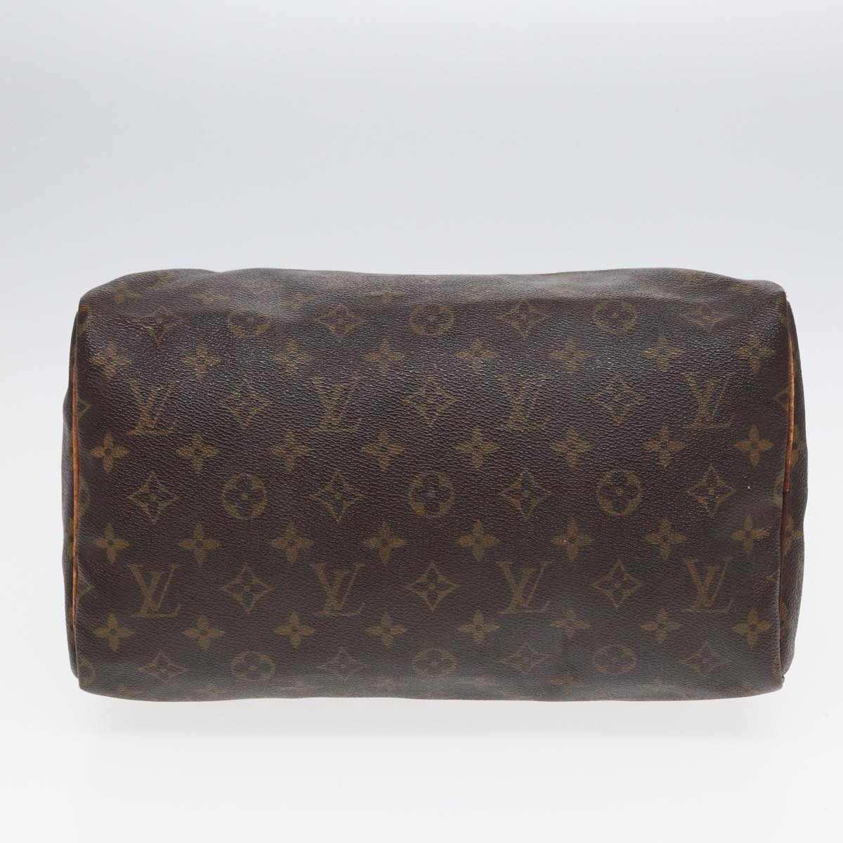 LOUIS VUITTON Monogram Speedy 30 Hand Bag M41526 LV Auth 84409