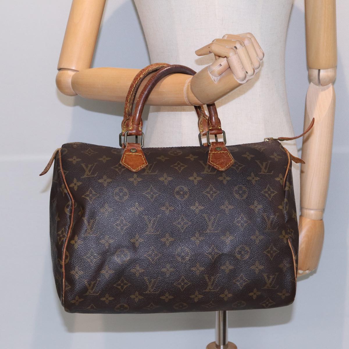 LOUIS VUITTON Monogram Speedy 30 Hand Bag M41526 LV Auth 84409