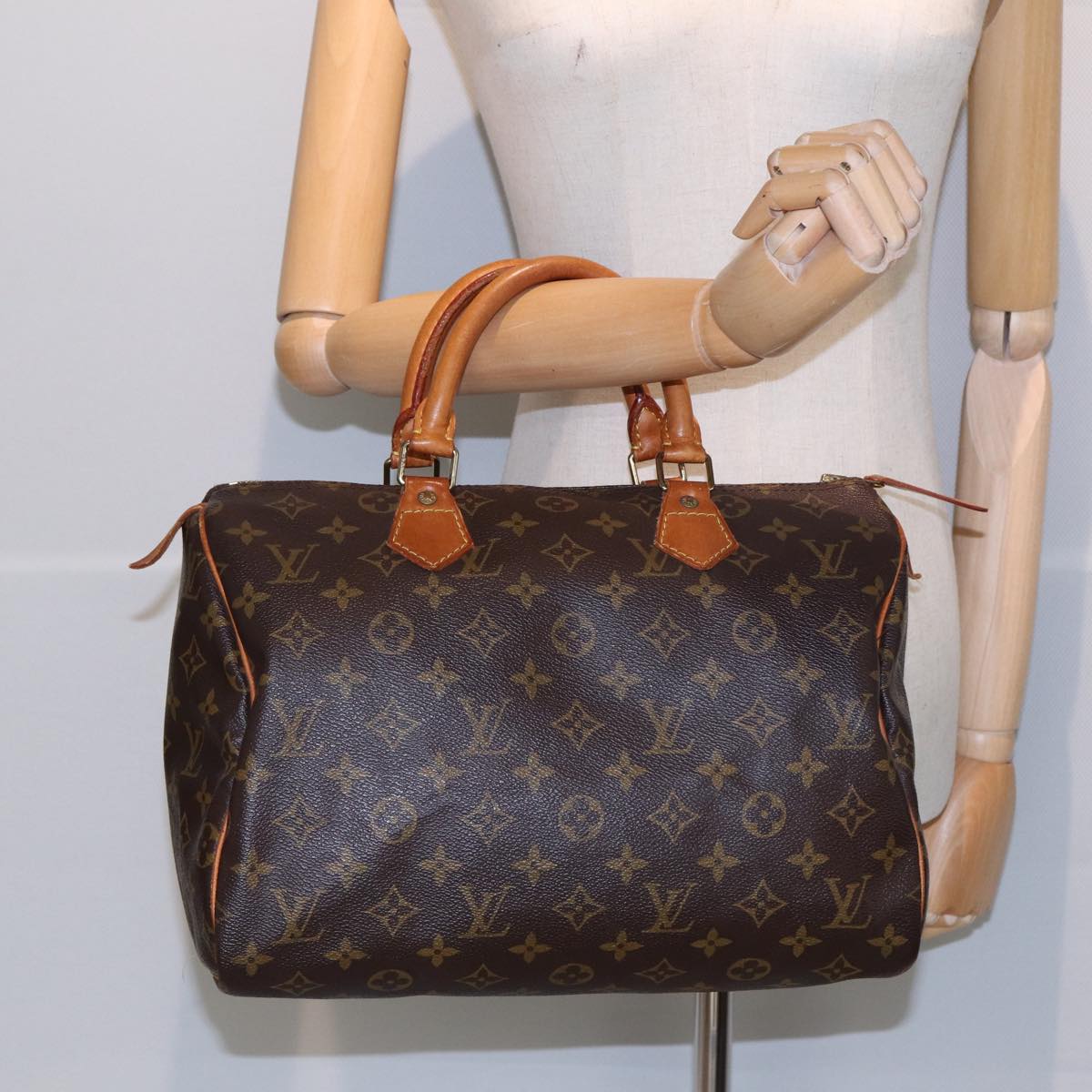 LOUIS VUITTON Monogram Speedy 30 Hand Bag M41526 LV Auth 84410