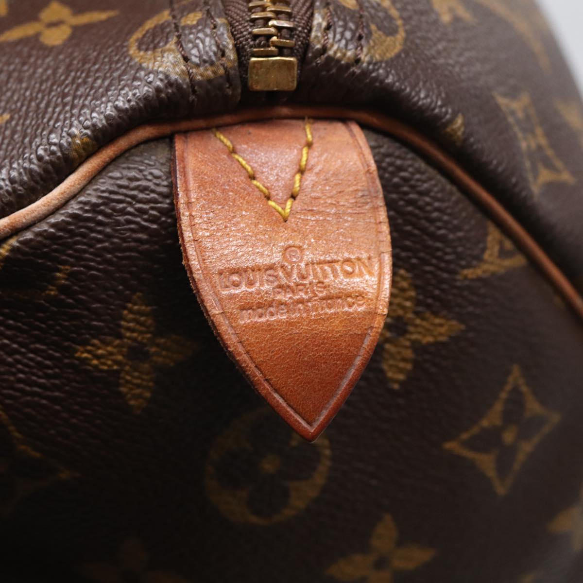 LOUIS VUITTON Monogram Speedy 35 Hand Bag M41524 LV Auth 84411