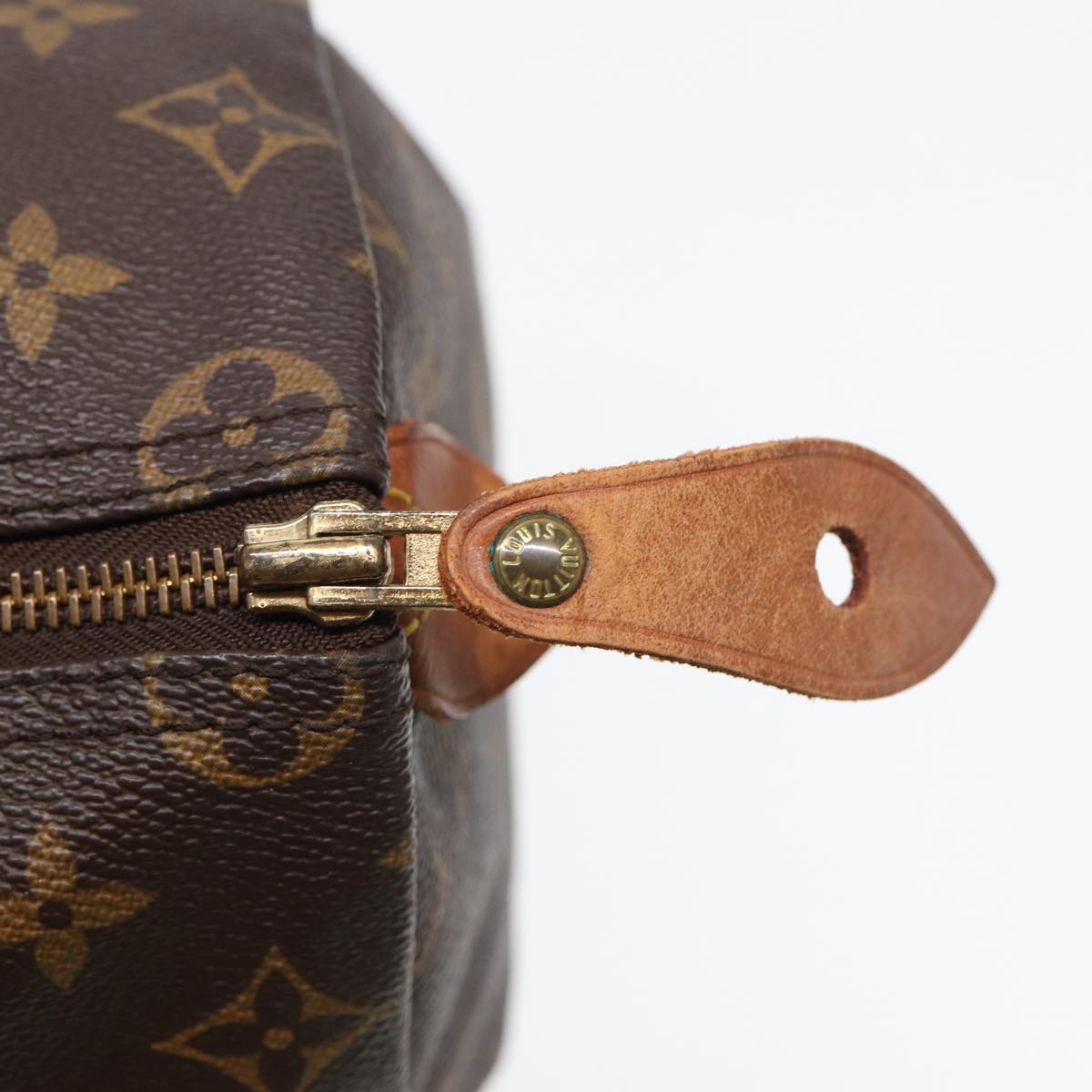 LOUIS VUITTON Monogram Speedy 35 Hand Bag M41524 LV Auth 84411