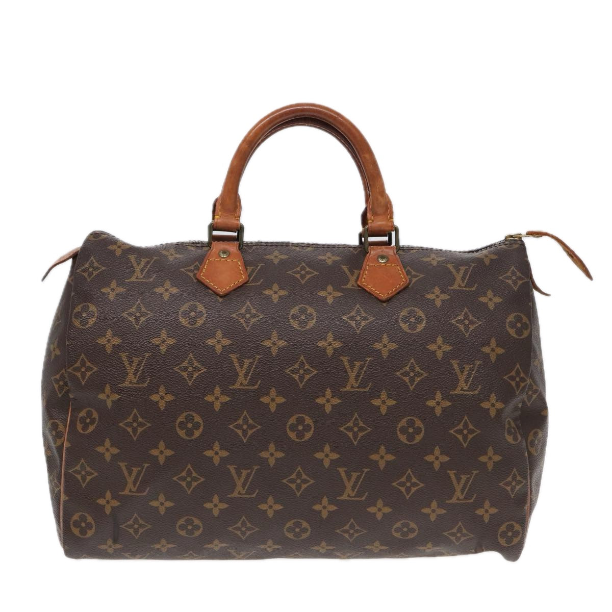 LOUIS VUITTON Monogram Speedy 35 Hand Bag M41524 LV Auth 84411