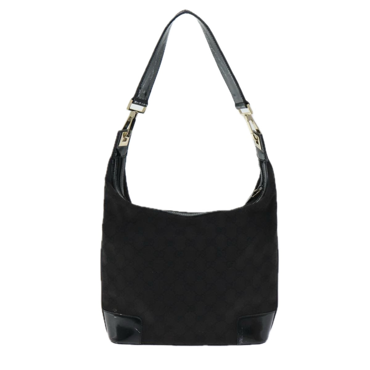 GUCCI GG Canvas Shoulder Bag Black 001 4204 Auth 84431 - 0