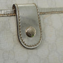 GUCCI GG Canvas Umhängetasche PVC Leder Weiß Auth 84436-18