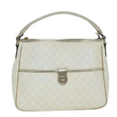 GUCCI GG Canvas Umhängetasche PVC Leder Weiß Auth 84436-13