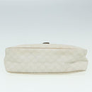 GUCCI GG Canvas Shoulder Bag PVC Leather White Auth 84436-5
