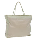 PRADA Tote Bag Nylon White Auth 84456-1