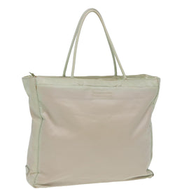 PRADA Tote Bag Nylon White Auth 84456