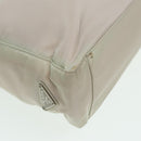 PRADA Tote Bag Nylon White Auth 84456-9