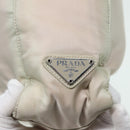 PRADA Tote Bag Nylon White Auth 84456-17