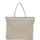 PRADA Tote Bag Nylon White Auth 84456-13
