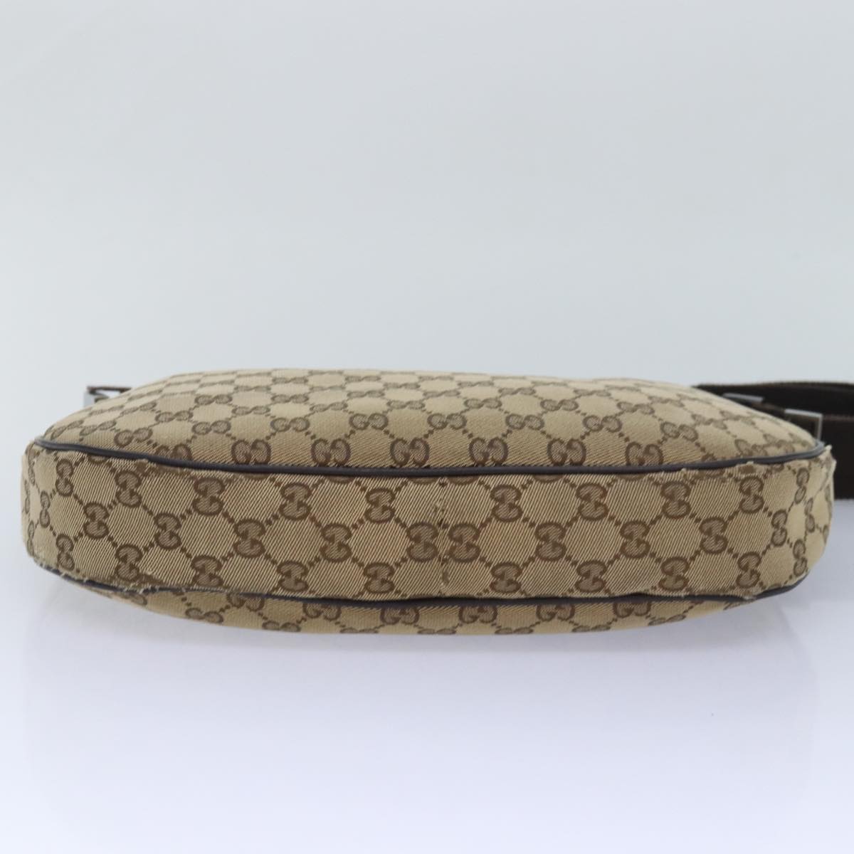 GUCCI GG Canvas Shoulder Bag Beige 122790 Auth 84458