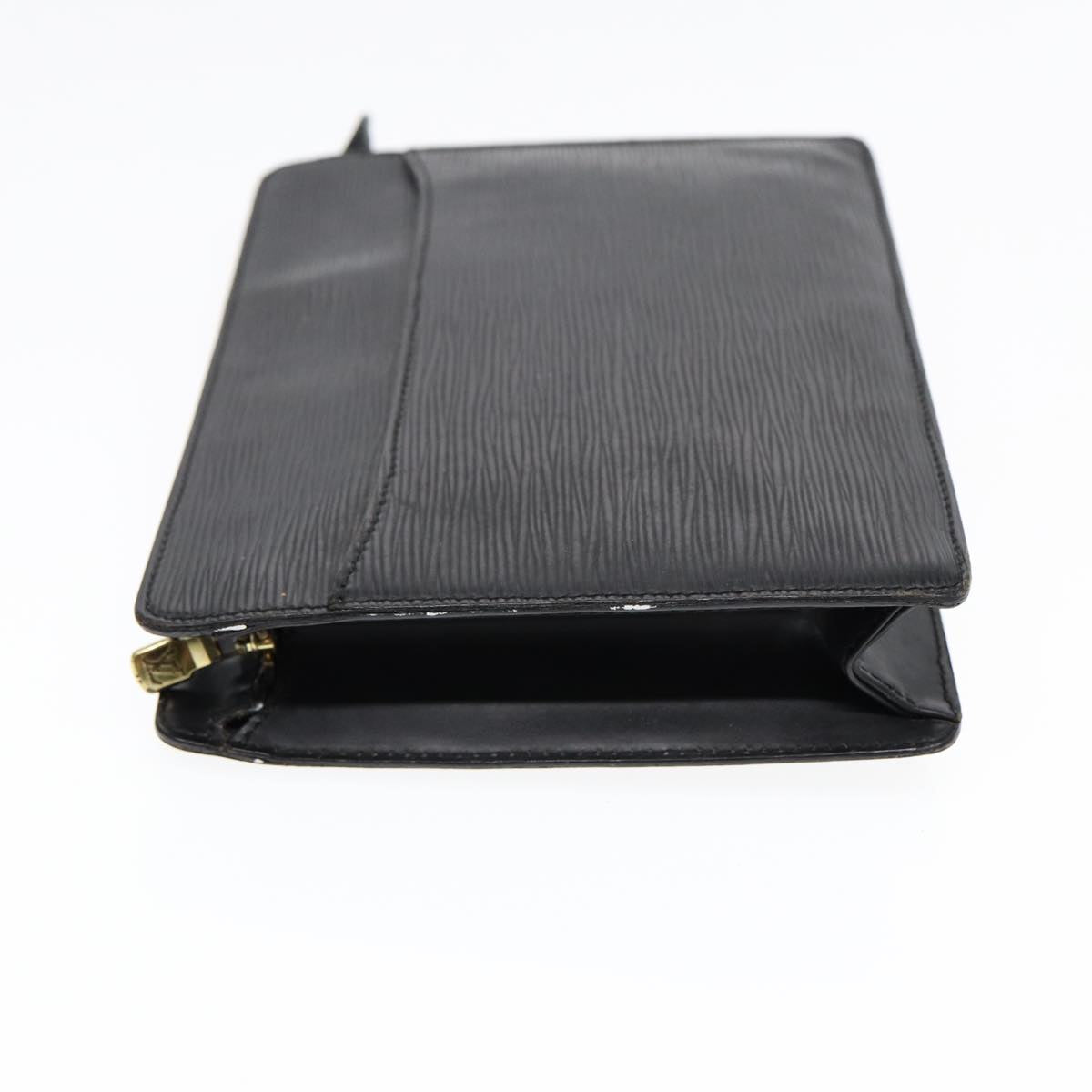 LOUIS VUITTON Epi Pochette Homme Clutch Bag Black Noir M52522 LV Auth 84463