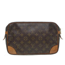 LOUIS VUITTON Monogram Compiegne 28 Clutch Bag M51845 LV Auth 84469-2
