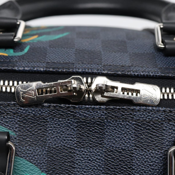 LOUIS VUITTON Damier Cobalt Keepall Bandouliere 45 Boston Bag N50002 Auth 84480S