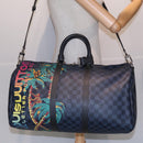 LOUIS VUITTON Damier Cobalt Keepall Bandouliere 45 Boston Bag N50002 Auth 84480S-30