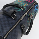 LOUIS VUITTON Damier Cobalt Keepall Bandouliere 45 Boston Bag N50002 Auth 84480S-6