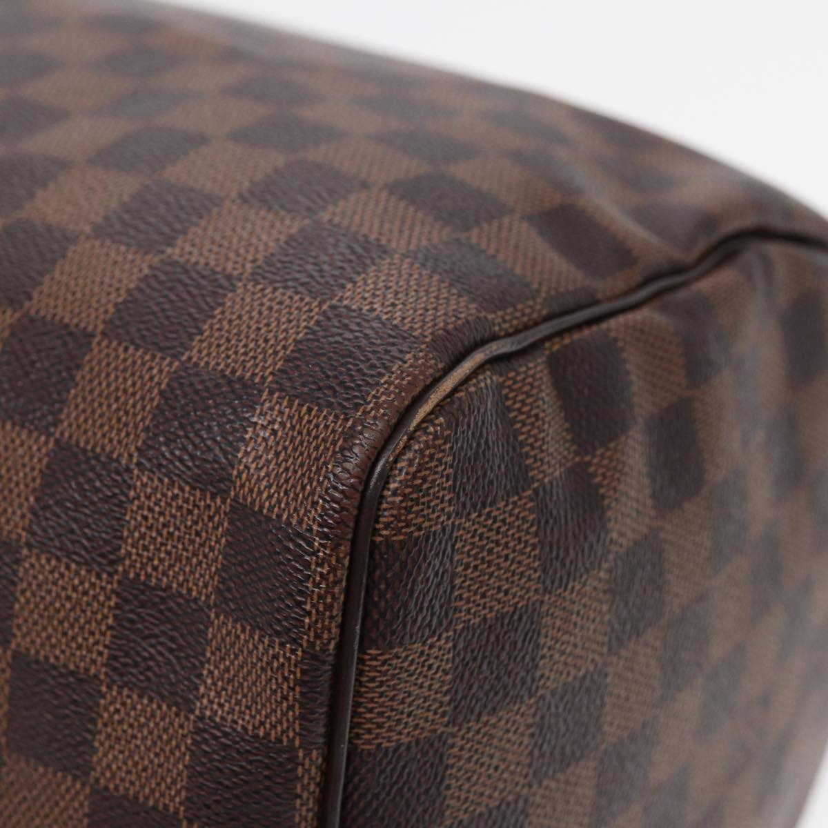 LOUIS VUITTON Damier Ebene Speedy 35 Hand Bag N41363 LV Auth 84486