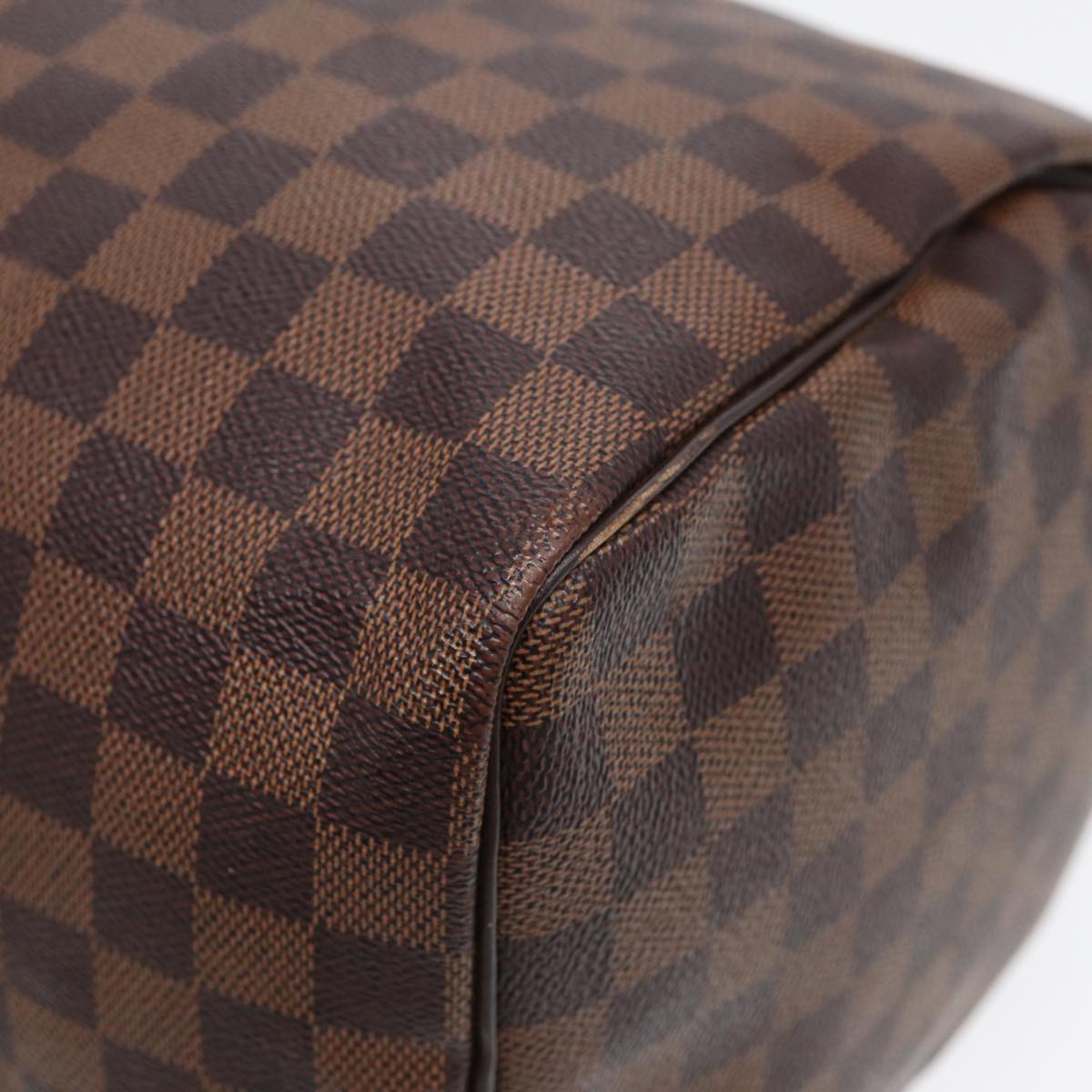 LOUIS VUITTON Damier Ebene Speedy 35 Hand Bag N41363 LV Auth 84486