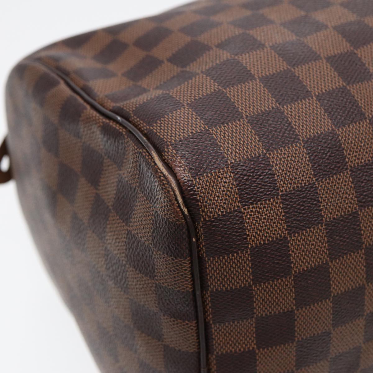 LOUIS VUITTON Damier Ebene Speedy 35 Hand Bag N41363 LV Auth 84486