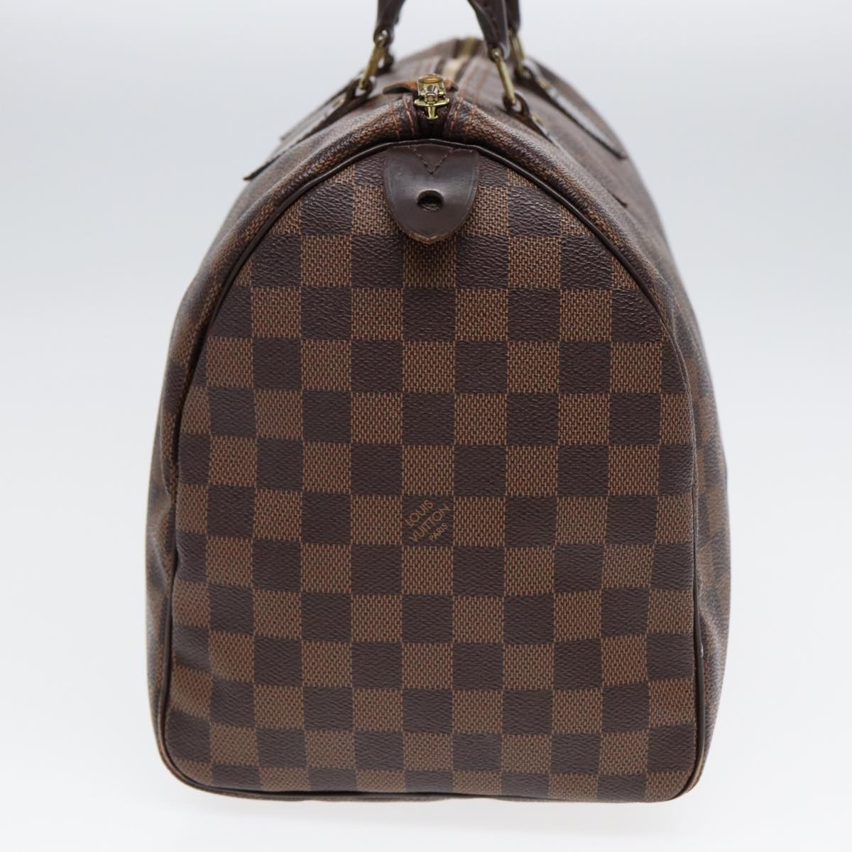 LOUIS VUITTON Damier Ebene Speedy 35 Hand Bag N41363 LV Auth 84486