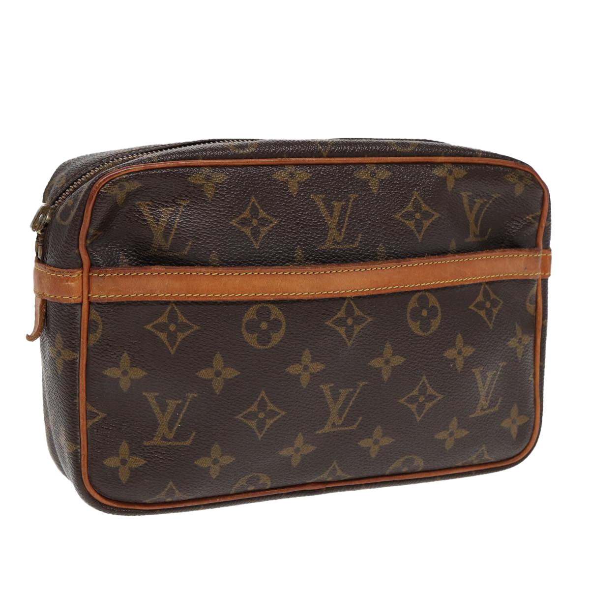 LOUIS VUITTON Monogram Compiegne 23 Clutch Bag M51847 LV Auth 84507