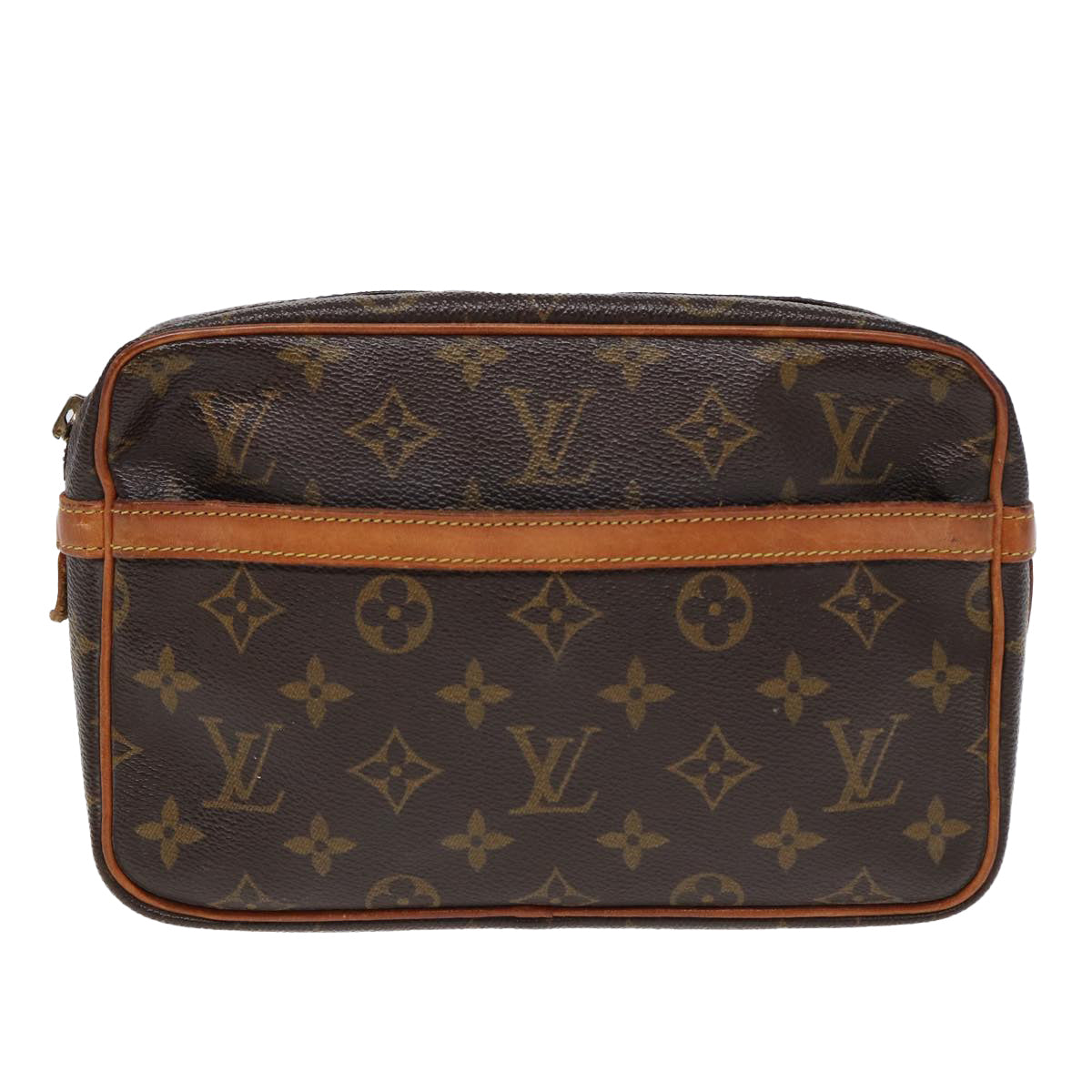 LOUIS VUITTON Monogram Compiegne 23 Clutch Bag M51847 LV Auth 84507