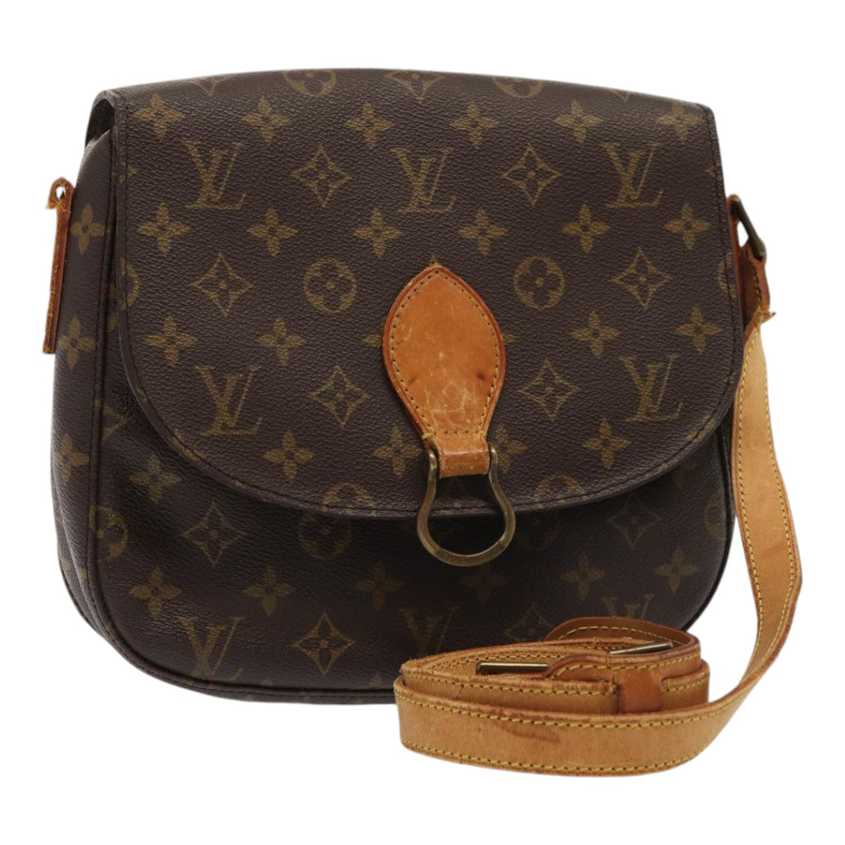 LOUIS VUITTON Monogram Saint Cloud GM Shoulder Bag M51242 LV Auth 84512