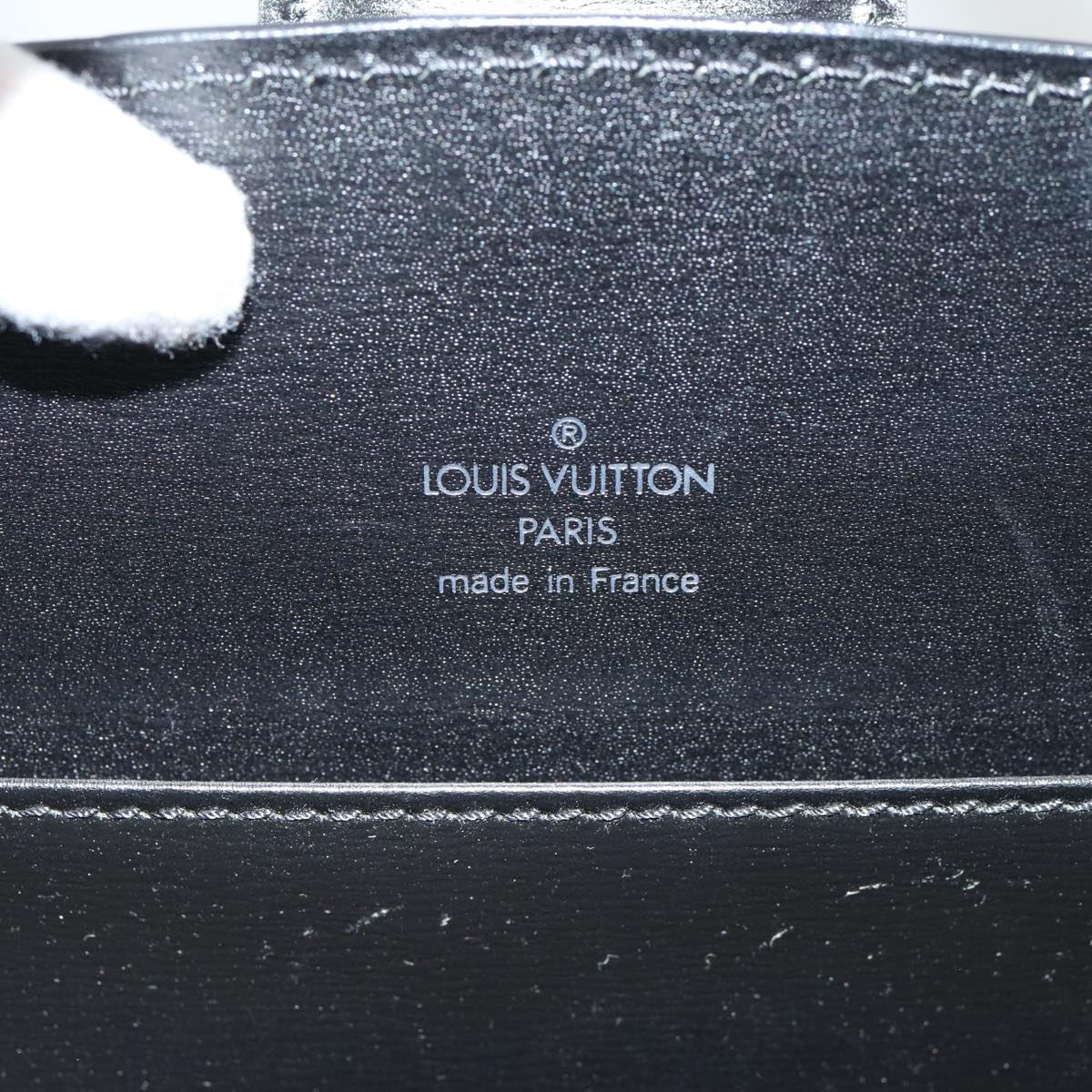 LOUIS VUITTON Epi Capuchin Shoulder Bag Black M52342 LV Auth 84516