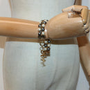 LOUIS VUITTON Cry Me Ariver PM Bracelet Gold Gray M67010 LV Auth 84519-21