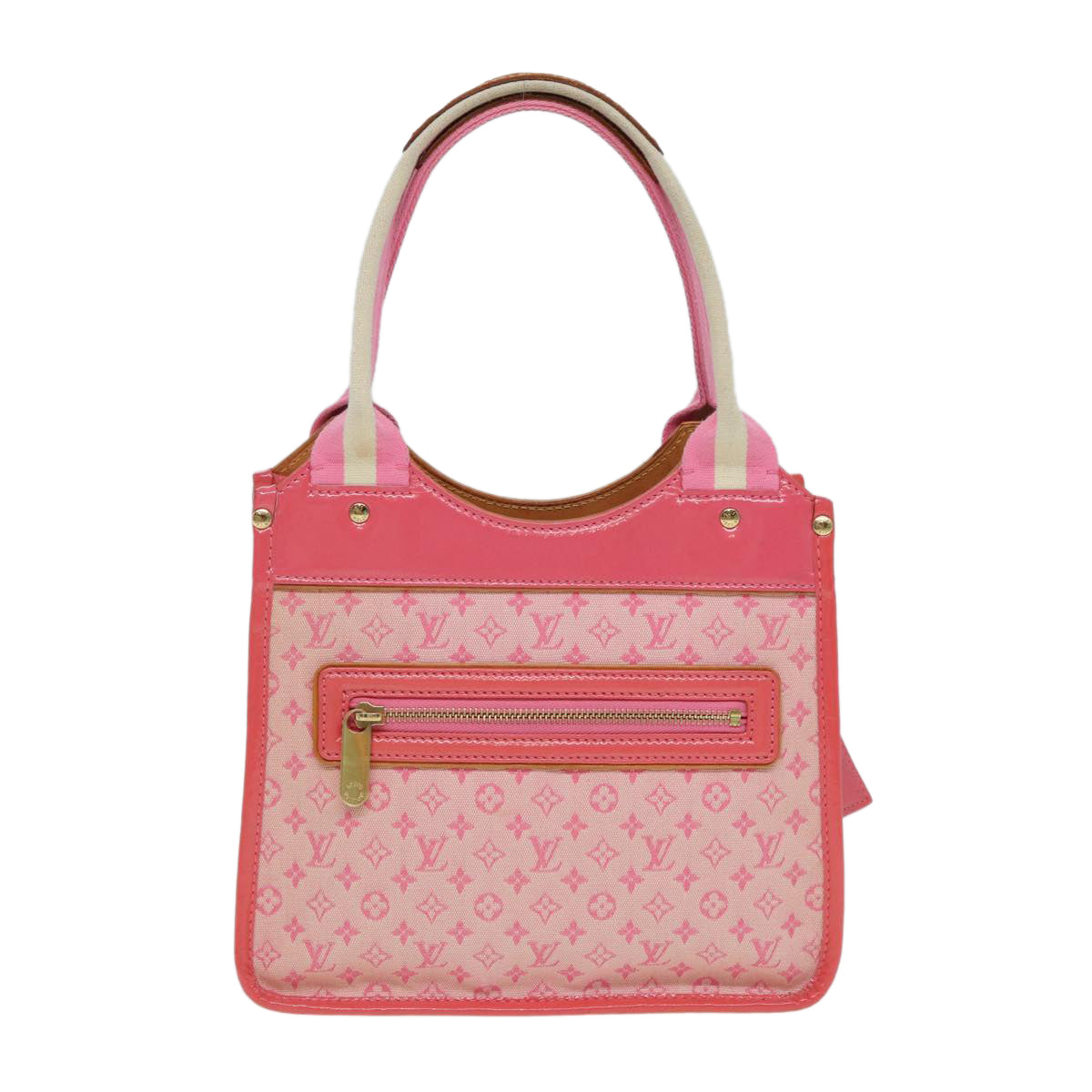 LOUIS VUITTON Monogram Mini Sac Catrain Hand Bag Strawberry M92930 Auth 84520