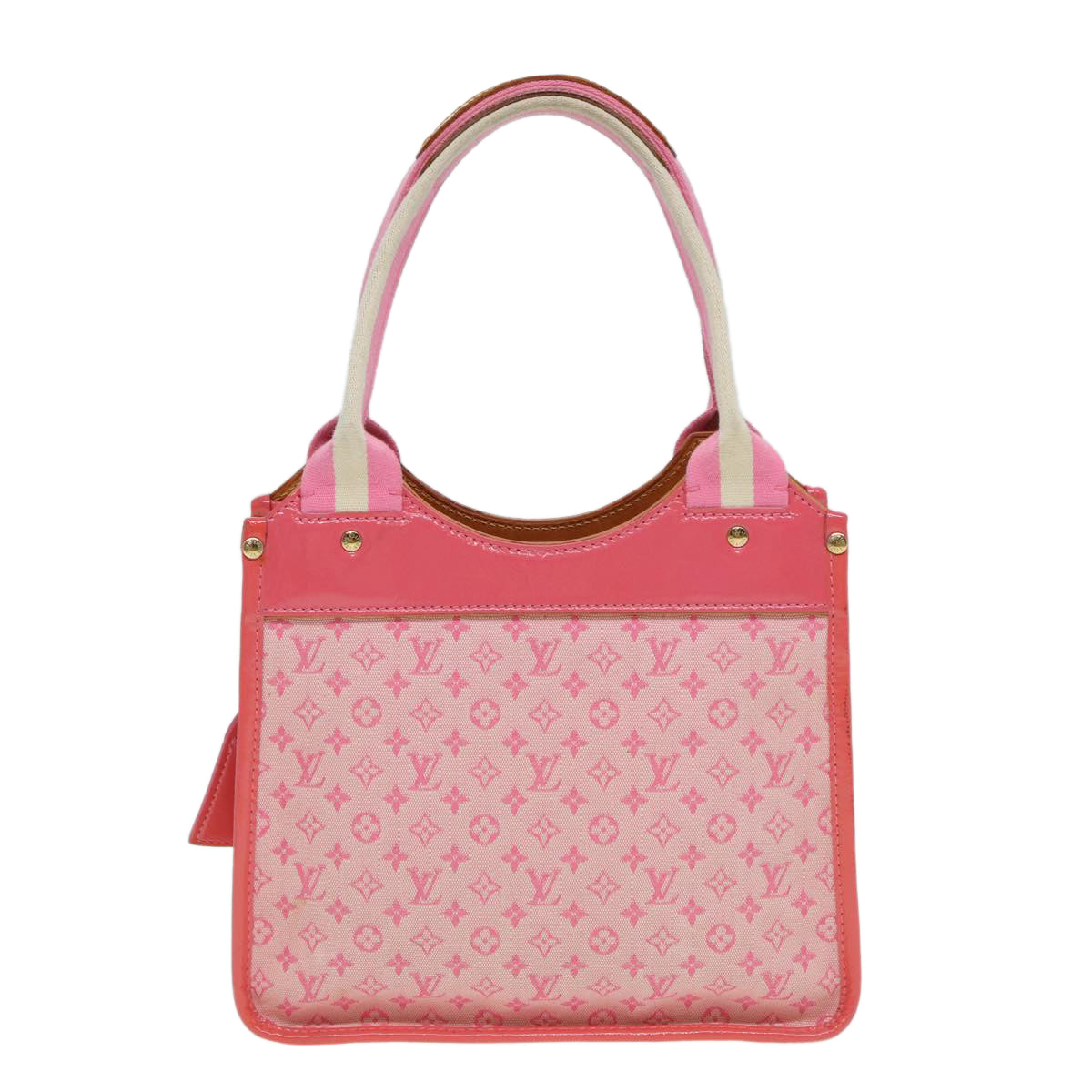 LOUIS VUITTON Monogram Mini Sac Catrain Hand Bag Strawberry M92930 Auth 84520 - 0