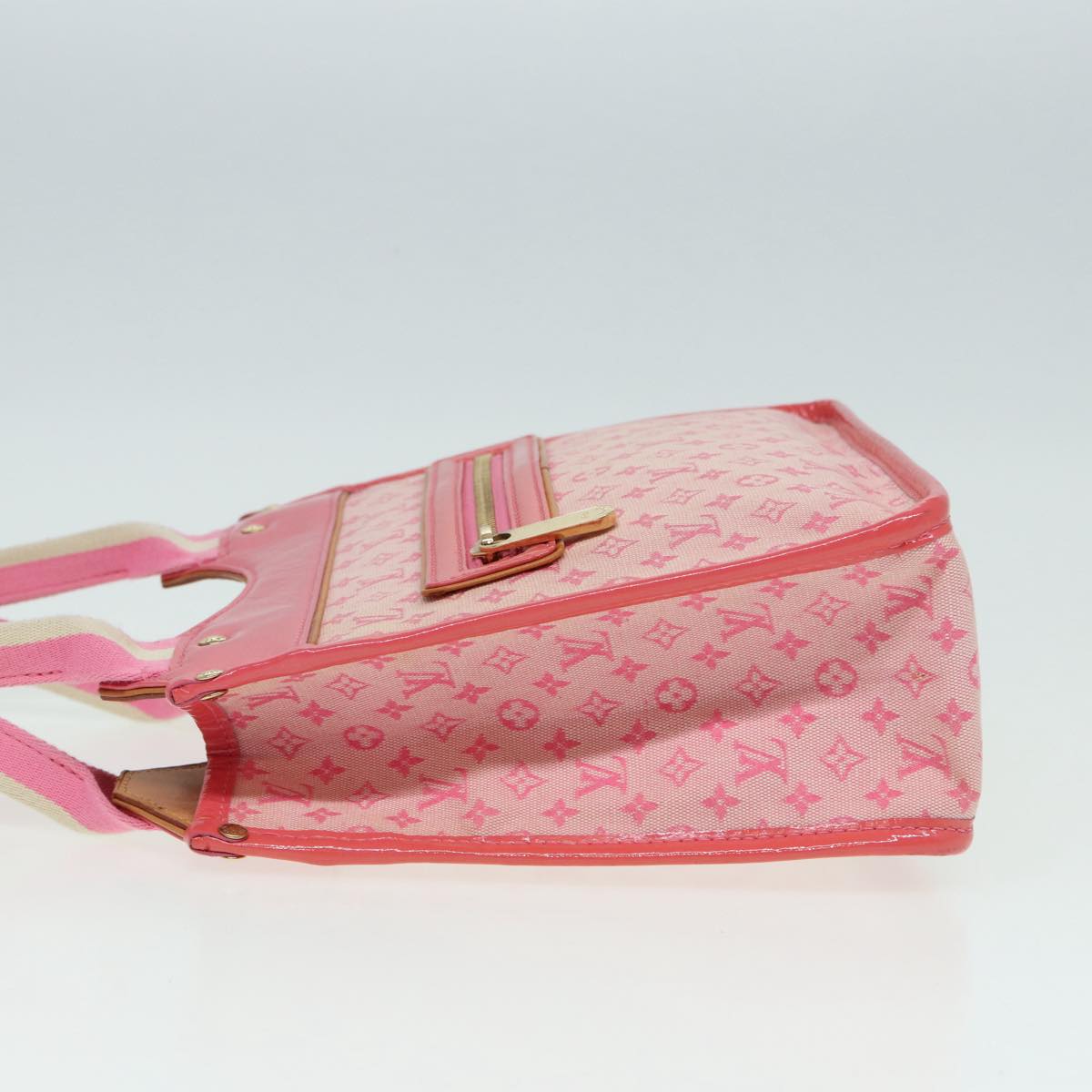 LOUIS VUITTON Monogram Mini Sac Catrain Hand Bag Strawberry M92930 Auth 84520