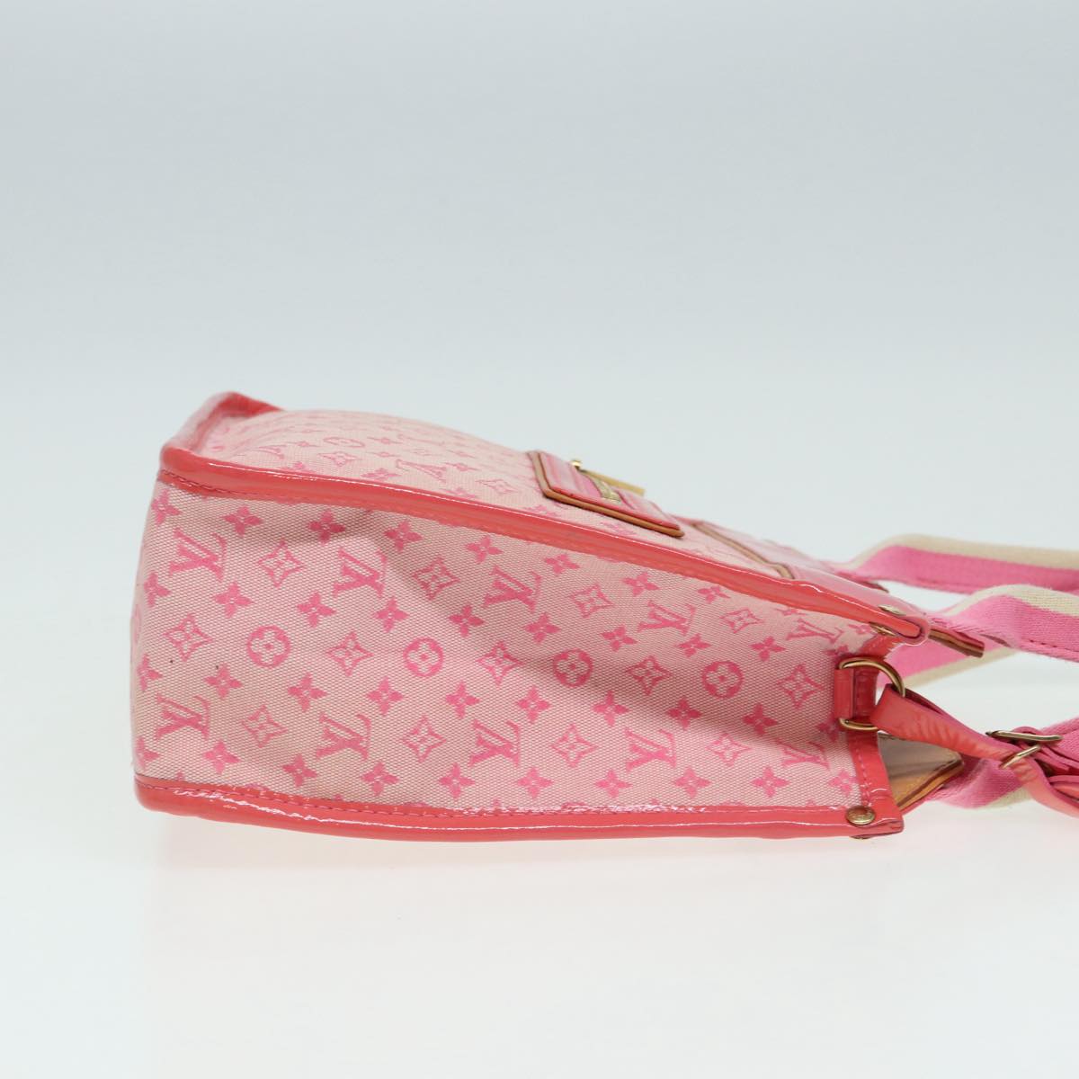 LOUIS VUITTON Monogram Mini Sac Catrain Hand Bag Strawberry M92930 Auth 84520