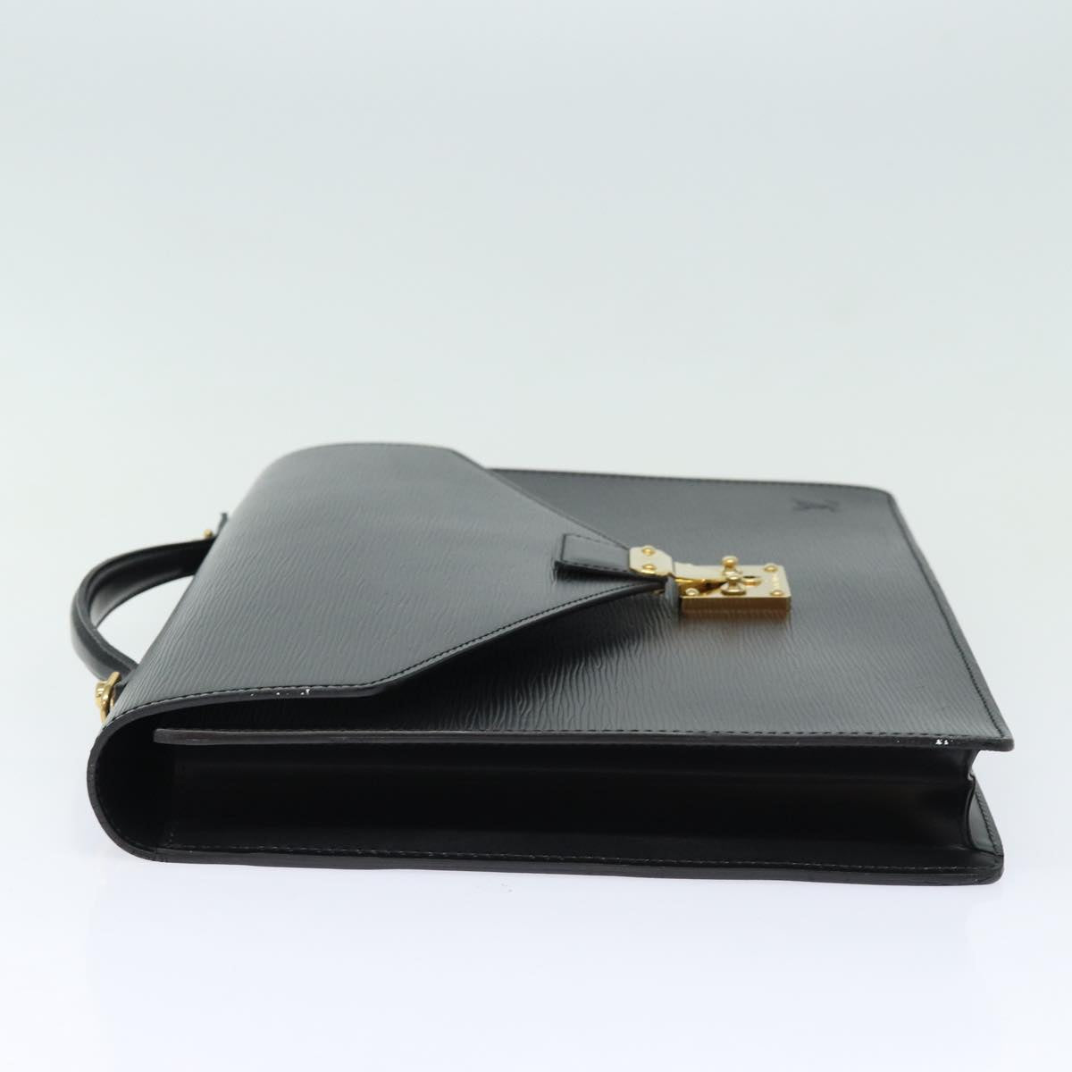 LOUIS VUITTON Epi Porte Documents Bandouliere Black M54462 LV Auth 84523