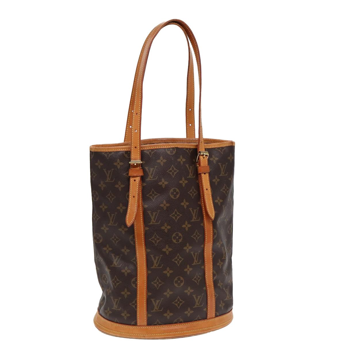 LOUIS VUITTON Monogram Bucket GM Shoulder Bag M42236 LV Auth 84528