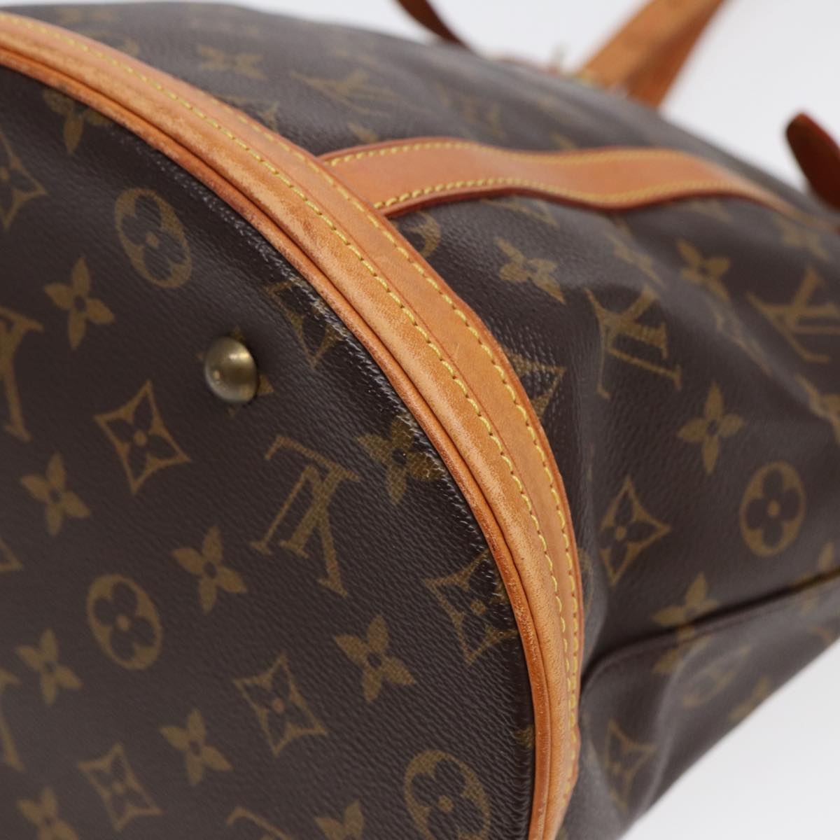 LOUIS VUITTON Monogram Bucket GM Shoulder Bag M42236 LV Auth 84528