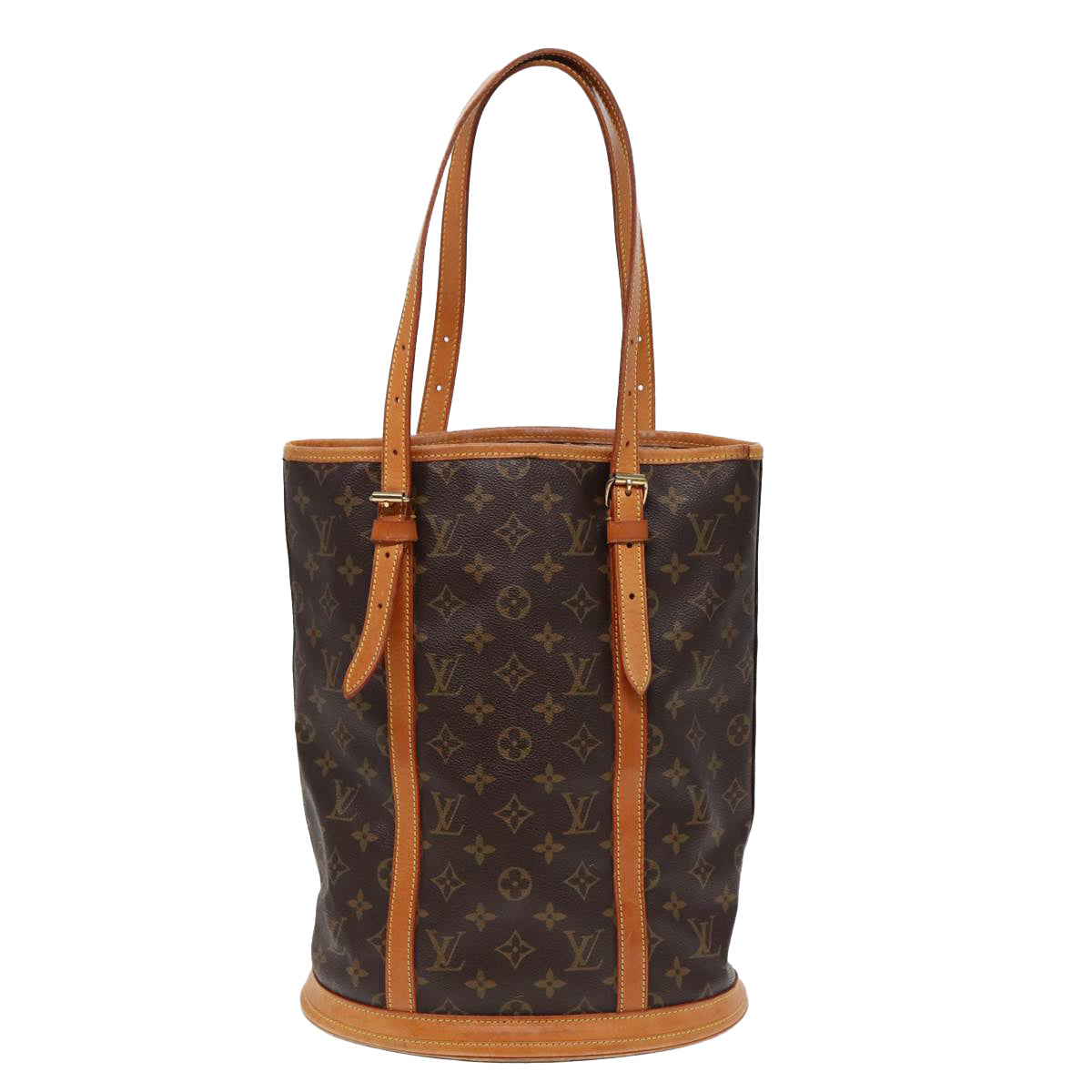 LOUIS VUITTON Monogram Bucket GM Shoulder Bag M42236 LV Auth 84528