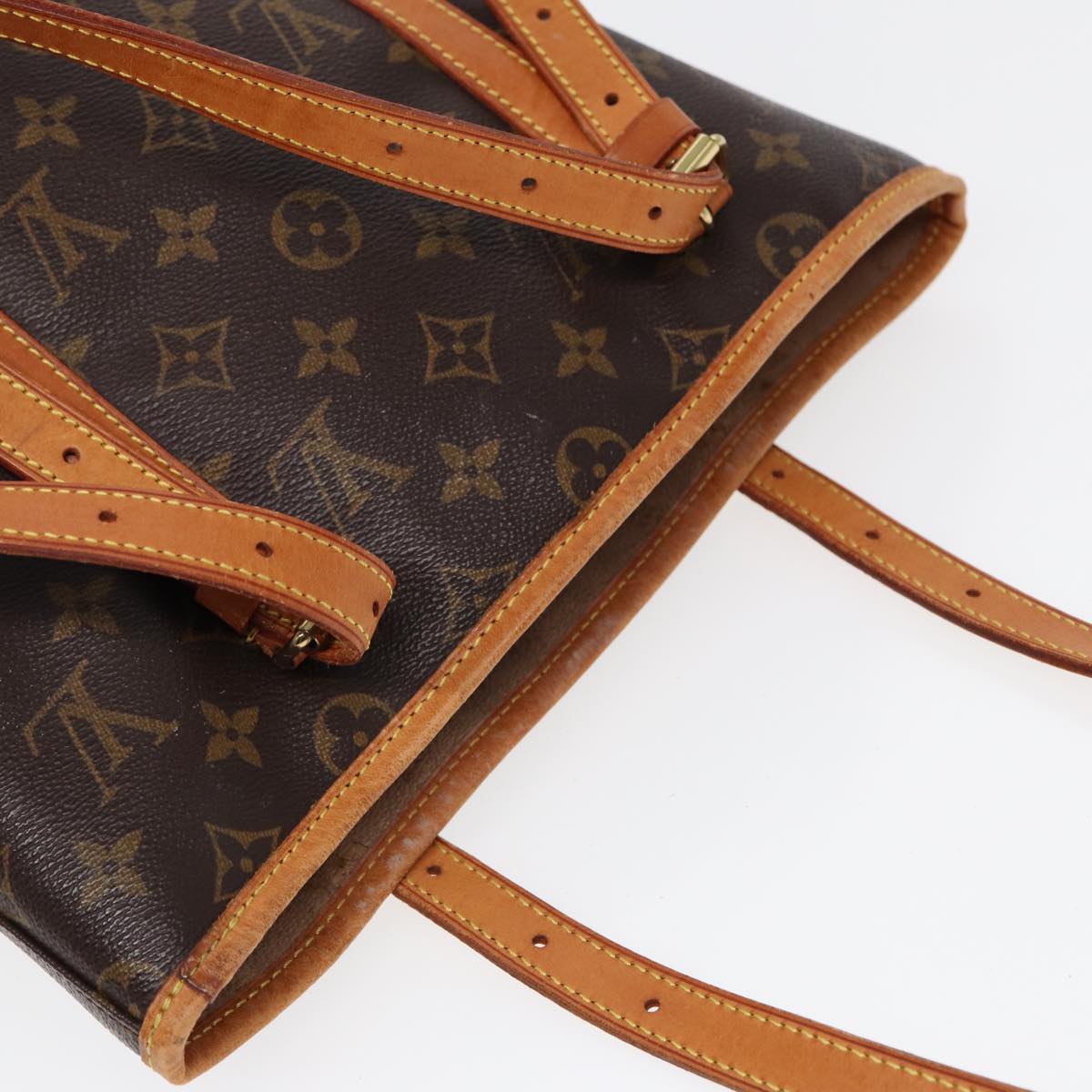 LOUIS VUITTON Monogram Bucket GM Shoulder Bag M42236 LV Auth 84528